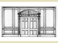 Hallidays' Adam style double door plans